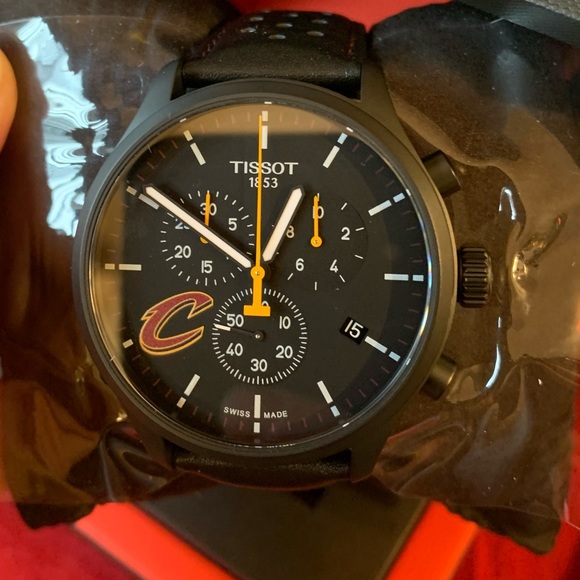 Authentic TISSOT 1853 45mm NBA leather perforated strap - Picture 2 of 14